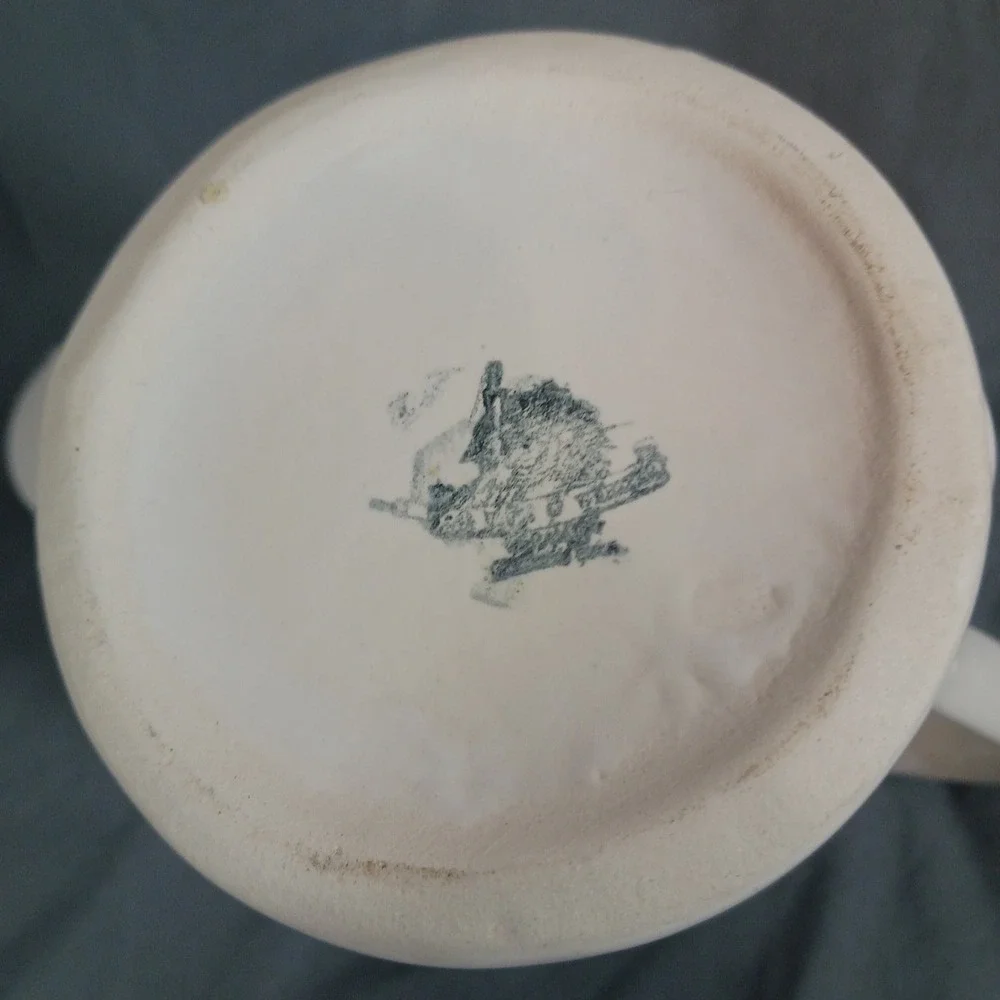 Vintage Floral Teapot Coffee Server White Good Gold Trim Wild Rose Cottagecore